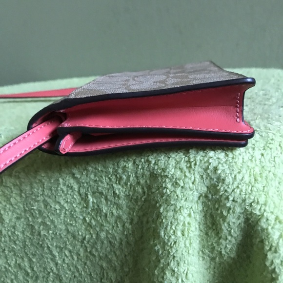 Coach Signature Leather Crossbody Mini Convertible Clutch Bag - Picture 9 of 14